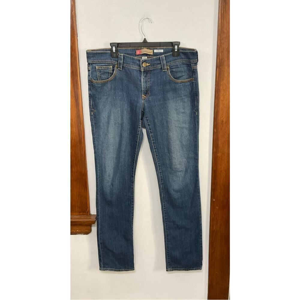 2000s Ultra Low Rise Skinny Blue Jeans Old Navy Size 14 Long Large Y2K Stretch - Picture 7 of 7